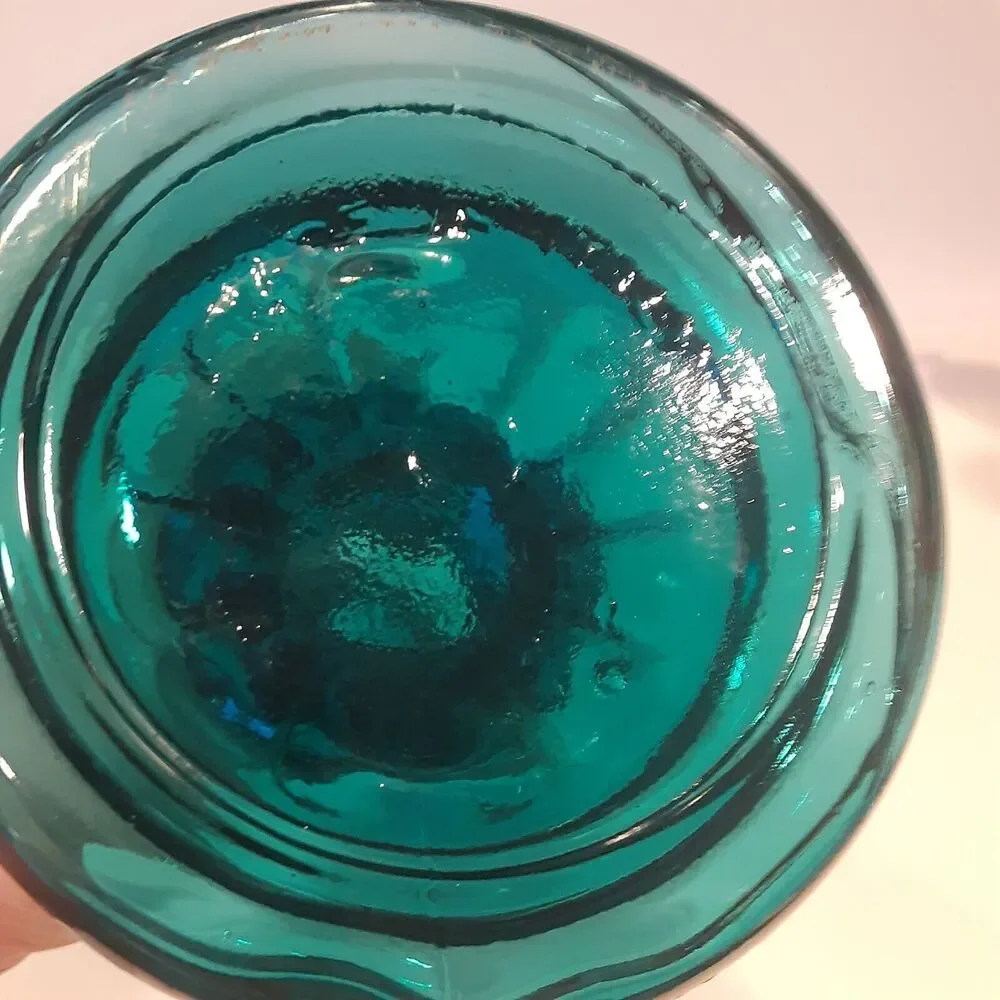 Vintage Italian Handblown Bottle Bud Vase Versatile Charming 12